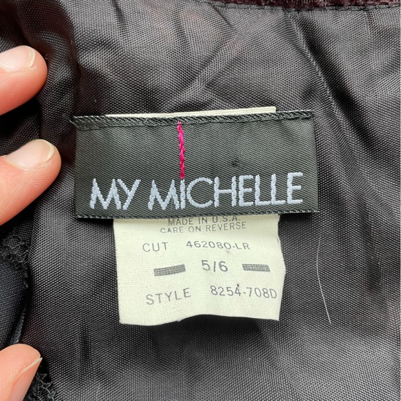 Vintage Velvet Mini Dress - Picture 3 of 6